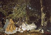 Claude Monet sketch for De picnic Shut down oil painting artist